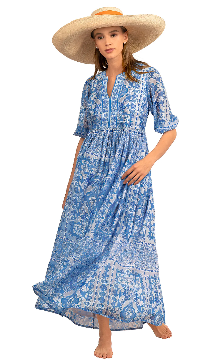 Crinkly Borderline Dress